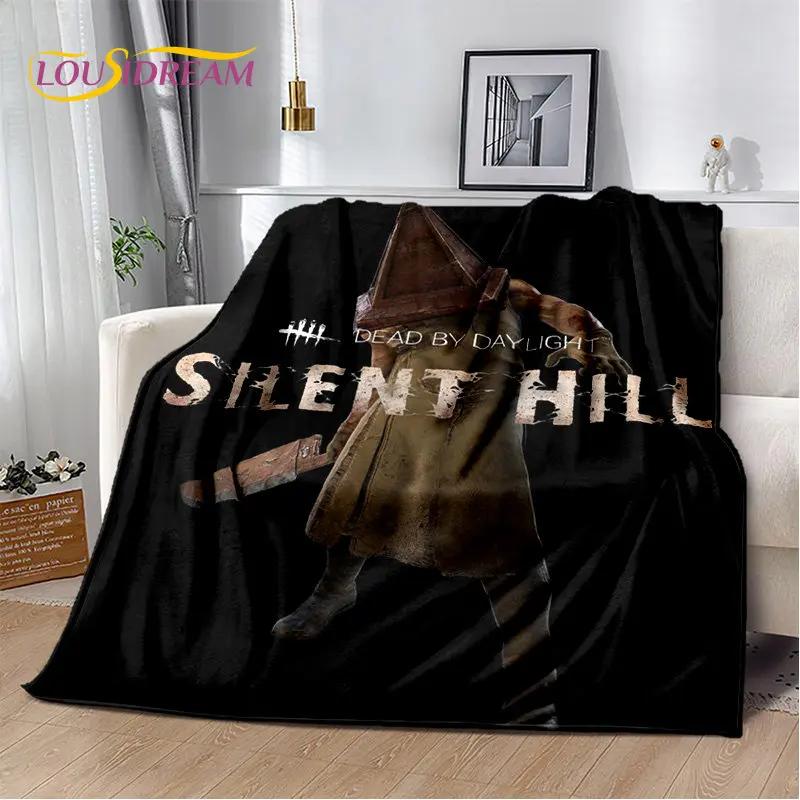 Мягкое плюшевое одеяло с фильмами ужасов Silent Hill, фланелевое одеяло для гостиной, спальни, кровати, дивана, чехол для пикника