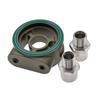 Aluminum Oil Filter Sandwich trument Plate Adapter M20-1.5 3/4-16UNF Oil Temperature Pressure Sensor Base Universal
