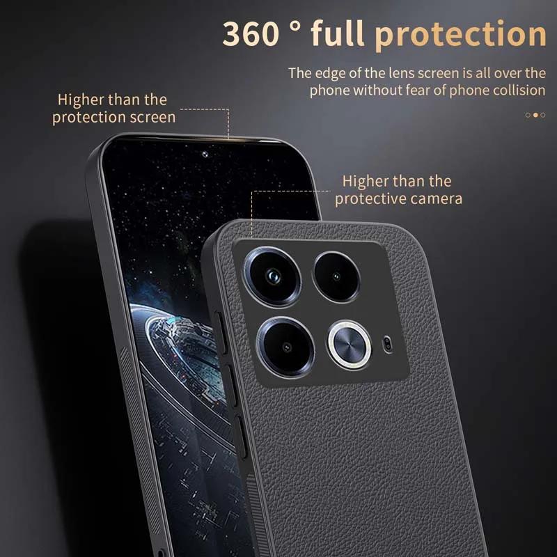 Кожаный магнитный чехол для Infinix Note 40 HOT 40 PRO 40i Spark 20 20C 20 Pro GT 20 Pro Защитная крышка с поддержкой беспроводной зарядки