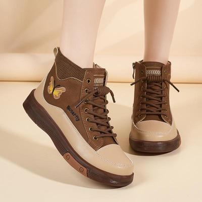 Женские ботинки Мартина из натуральной кожи с плюшевой подкладкой - Удобная подошва, Коллекция Осень/Зима 2025