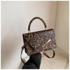 Women's High-End Leopard Print Handbag - 2024 Autumn/Winter Fashion Niche Shoulder/Crossbody Bag