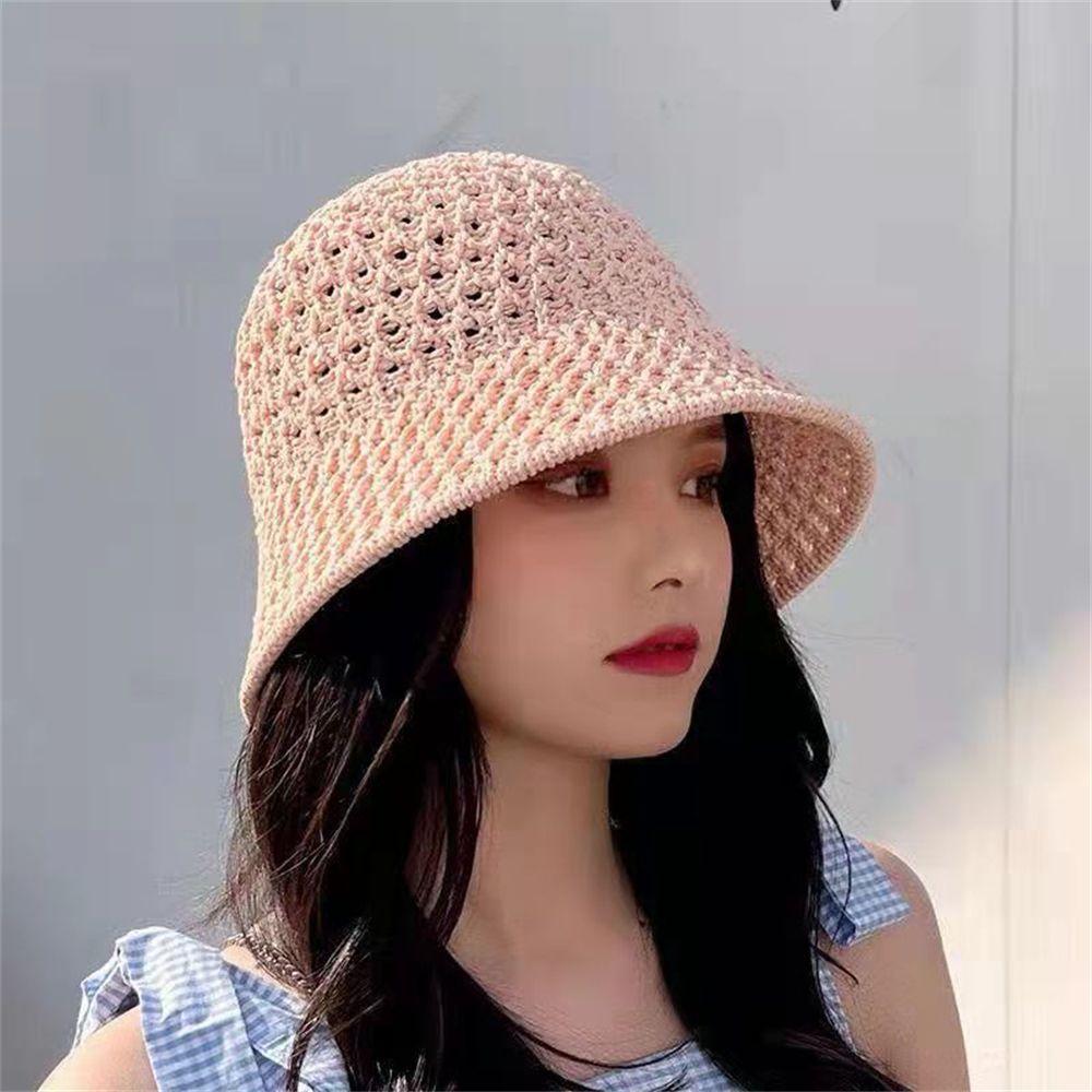 Ladies Soft Wide Brim Bucket Hat Beach Cap Fisherman Hats Sun Hats