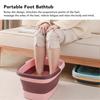 Foldable Foot Tub Portable Silicone Foot Massage Bath Bucket Household Foot Spa Basin Green 25-26s