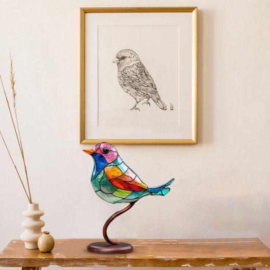 Модная тонкая работа, декоративная изысканная скульптура птицы, украшение, украшение для комнаты, украшение в виде птицы