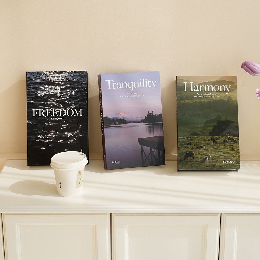 Book Shelf Display Fake Books Ornament Photography Prop Simulation Book Home Decoration