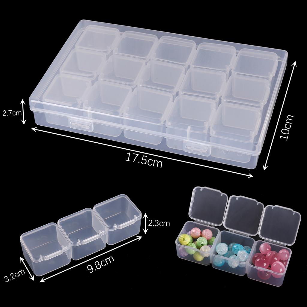 PP Material Multifunctional Portable Storage Box For DIY Bracelets Necklaces Jewelry Arrange Storage