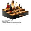 3 Tiers Wooden Perfume Display Stand with Storage Drawer Large Capacity Desktop Perfume Organizer Storage Box
