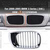 Для BMW E46 320i 325i 325xi 330i 330xi 2000-2005 Хромированная и черная решетка радиатора «ноздри» на капот 51137030545 51137030546