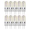 10 Pcs G4 LED Bulbs Bi Pin Base Silicone Warm White 3000K 1.5W AC220V 110LM Landscape Bulbs Replacement