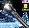 ZK20 Дропшиппинг USB Перезаряжаемый XHP90 COB Мощный Светодиодный Фонарь Масштабируемый Красный Фонарь 18650 26650 Сенсорный Переключатель Фонари