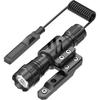 Richfire Power Tactical Flashlight 1200 Lumen LED Guns Weapon Light with 18650 Battery Picatinny Rail for Hunting
