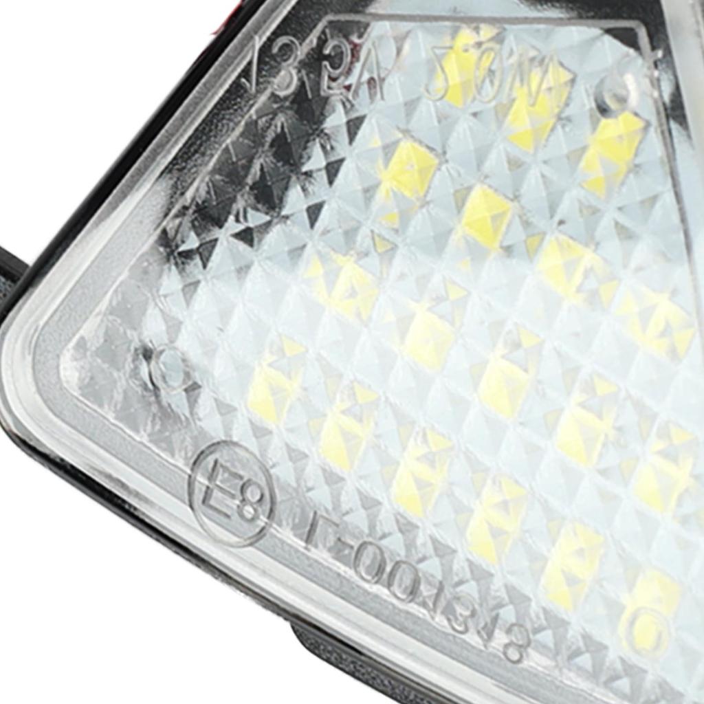 2X Canbus Error Free LED Under Side Mirror Puddle Lights For Volkswagen Eos 06-up Golf 5 Plus GTI MKV 06-09 Sharan MK2 7N 10-16