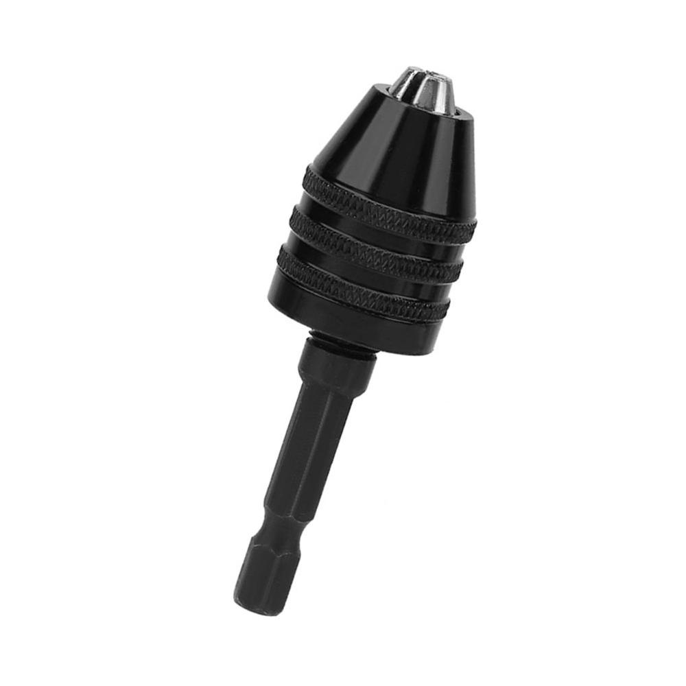 2PCS 1/4 Inch Hex Shank Keyless Drill Chuck Adapter