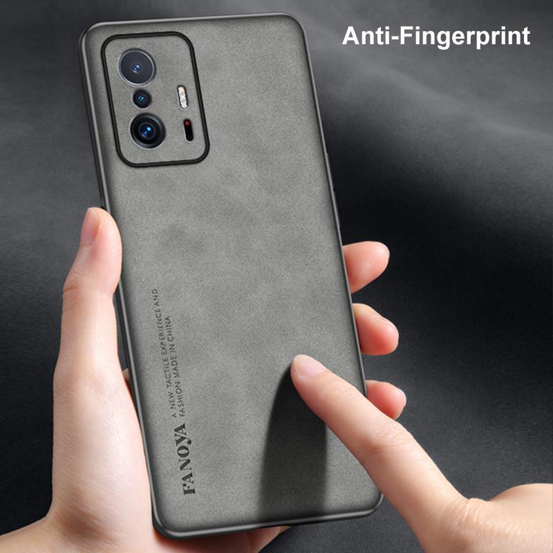 Чехол для Xiaomi Mi 11T Pro Роскошный чехол для телефона из искусственной кожи для Xiaomi 11T Pro Mi11T 5G Задняя крышка Матовый силикон Полная защита