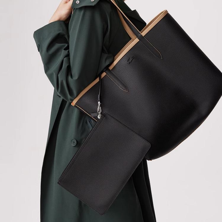 Lacoste Fashion Trend Large Capacity Pvc Tote Bag Shopping Handbag Shoulder Bag Women tote Ginger-Yellow NF3973AS-L26