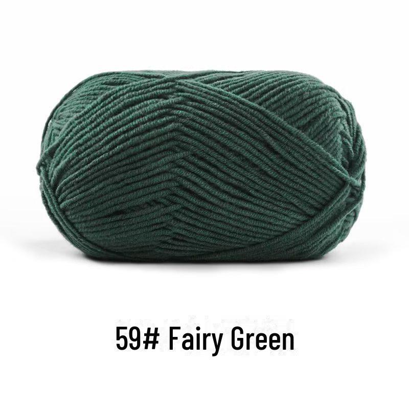 4-х ниточная пряжа из гребенного хлопка для кукол ручной работы, 40 г молочного хлопка, набор материалов для кукол своими руками