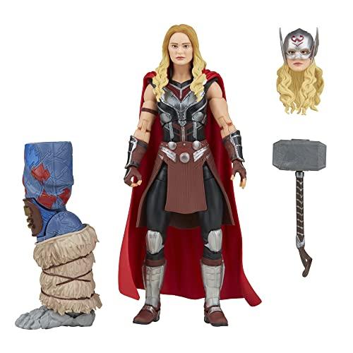 Hasbro Marvel Legends Series Тор: Любовь и гром Могучий Тор F1060 Оригинальный 6-дюймовый (15см) Фигурка с 4 аксессуарами и деталью для сборки фигурки