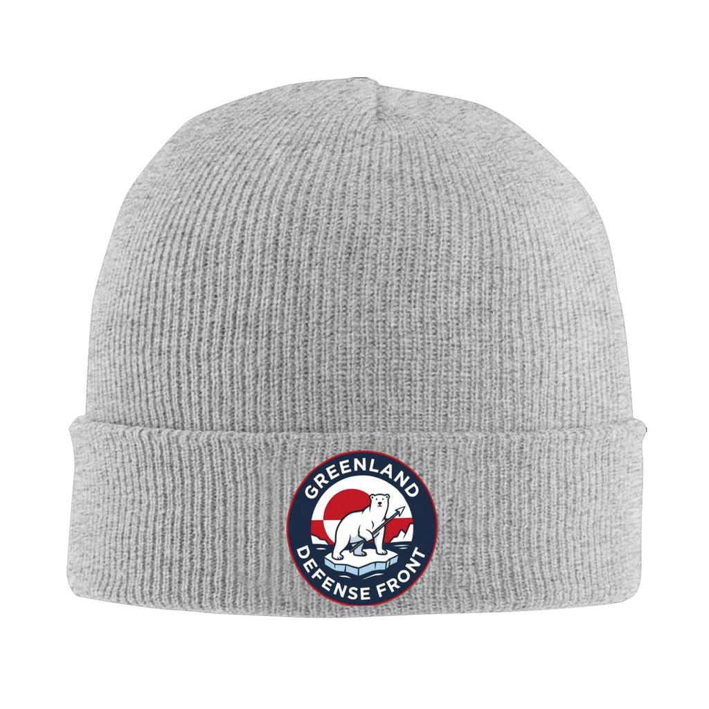 Greenland Defense Front Knitting Hat  Beanie Hats Kpop Elastic Men Women Unisex Bonnet Hats Autumn Winter Y2K Cool Caps Gift
