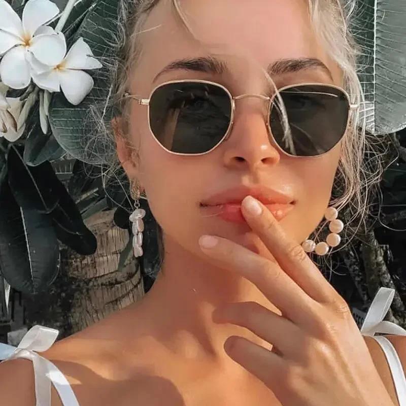 Новые Металлические Солнцезащитные Очки Дизайнерские Солнцезащитные Очки Винтажные Женские Женские Классические Водительские Очки Uv400 Oculos De Sol Masculino