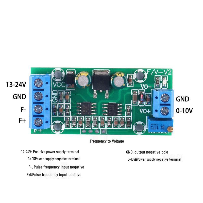 Frequency to Voltage Digital-to-Analog Converter, 0-10V/5V Output F/V Module