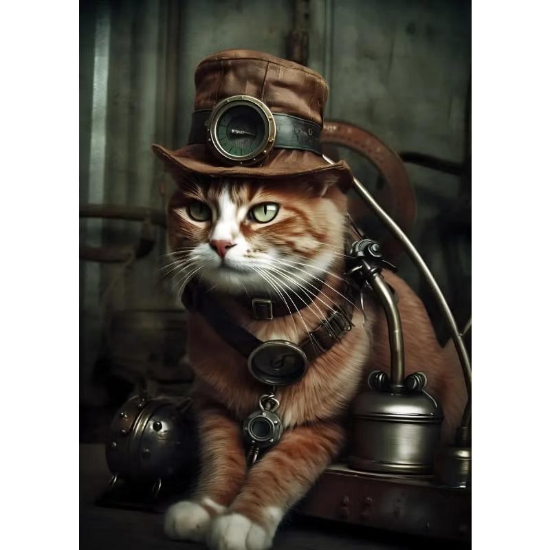 Ретро Череп Лягушка Сова Ворон Стимпанк Портрет Винтаж Животное Плакат Печать Холст Картина Настенные Картины Домашний Декор