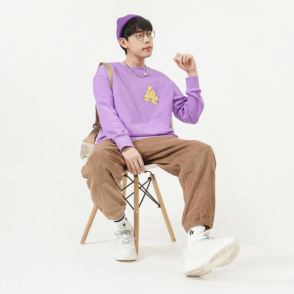 Новый свитшот MLB Los Angeles Dodgers LIKE Унисекс Фиолетовый 3AMTL0221-07PPN