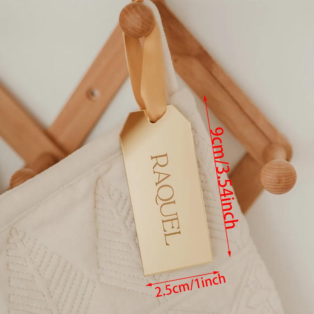 Personalized 3Pcs Acrylic Stocking Tag Christmas Stocking Name Tag Wedding Favor Guest Place Cards Xmas Fireplace Tree Decor