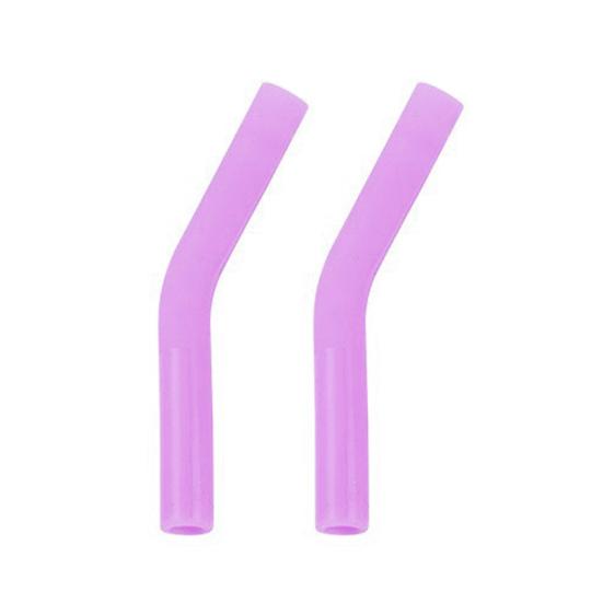 2 шт. силиконовые насадки для соломинок, чехлы для металлических соломинок, многоразовые защитные насадки для пищевых соломинок, гибкие, не содержащие бисфенола А, термостойкие сменные насадки для локтей