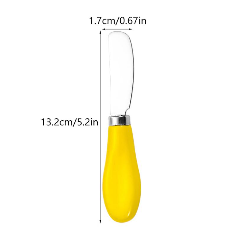 Stainless Steel Cheese Ceramic Handle Butter For Butter Bread Jam Cream Spatula Baking Cake Scraper 6