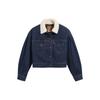 Женская джинсовая куртка Levis из искусственной овчины, темно-синяя A0831-0000
