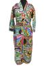 Cotton Kimono Robe, Women's Night Gown Dress, Ladies Bath Robes
