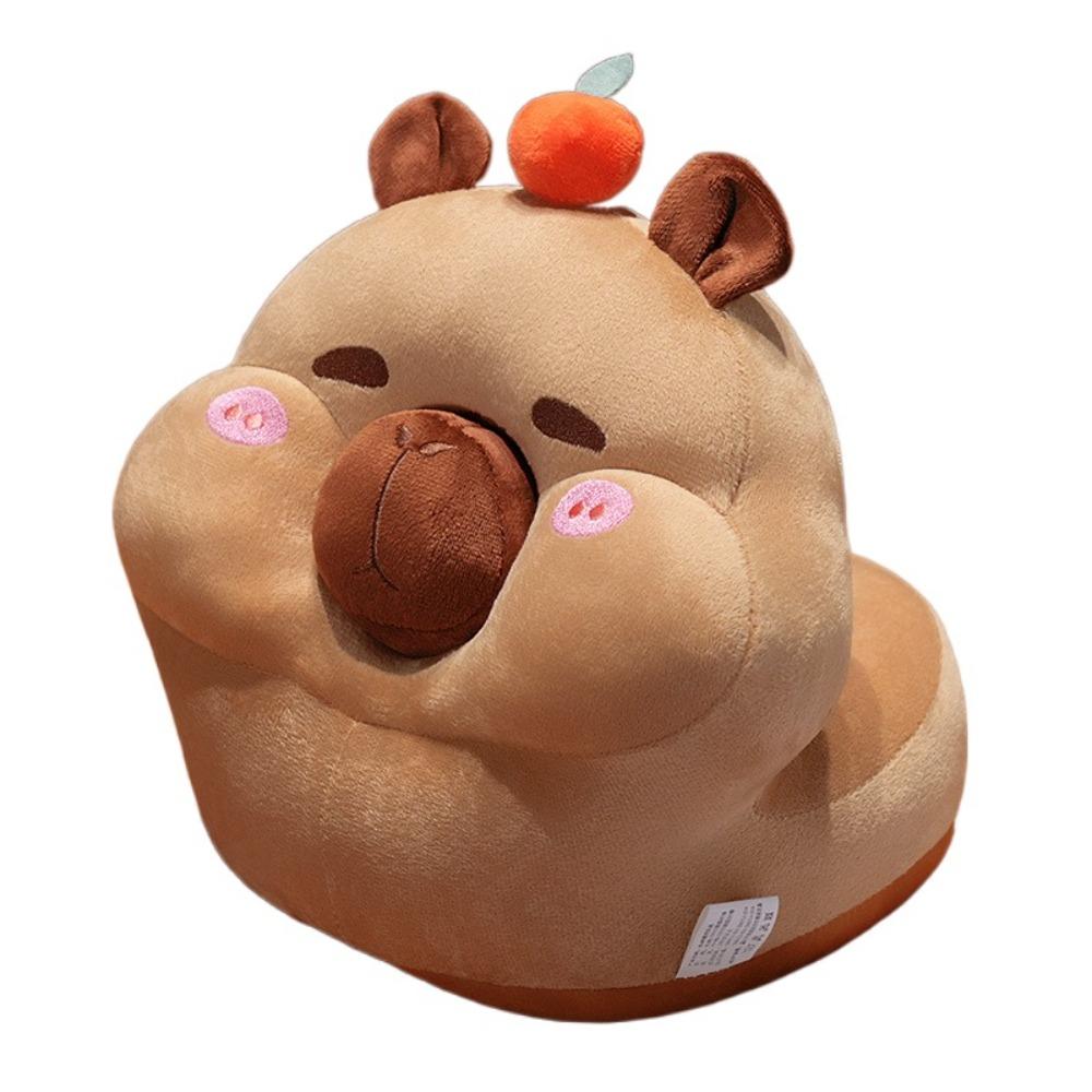 Face Down Capybara Table Rest Pillow Circular Capybara Plush Pillow Capybara Nap Pillow  School