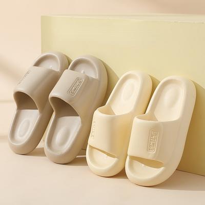 Женские повседневные тапочки из ЭВА 2024 года, летние новые мягкие подошвы, классные сандалии для ходьбы, бытовые, для дома и улицы, нескользящие, парная обувь