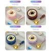 Sealing Wax Furnace Fire Resistant Thermal Insulation 1 Set Round Stamp Set Wax Melting Pot Rich Color Durable Wax Seal Wax Set