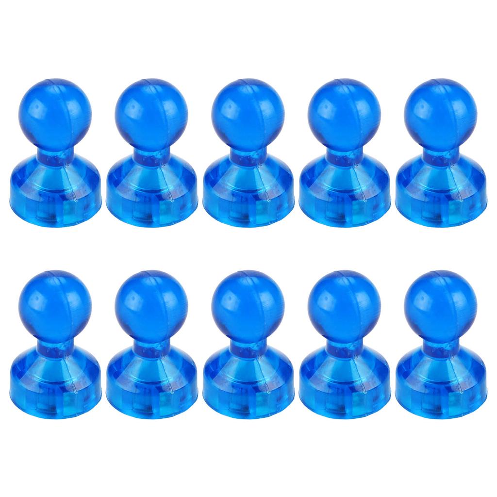 Набор из 10 разноцветных магнитных кнопок с сильным удержанием для белых досок и холодильников