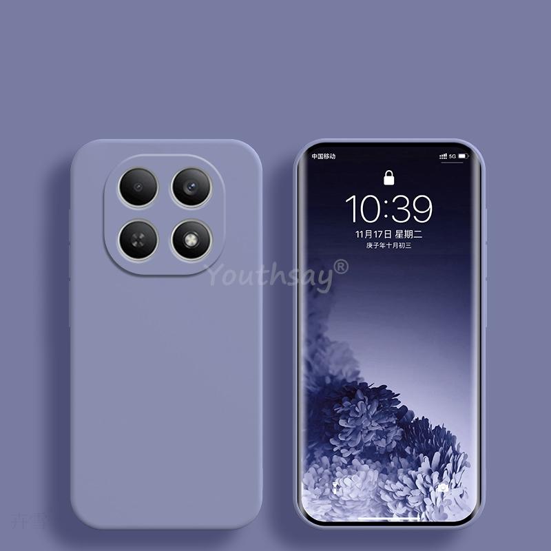 Чехол для Xiaomi Redmi Note 15 Pro Plus, чехол из жидкого силикона, однотонный чехол, крышка для Redmi Note 15 Pro Plus, защитный чехол из ТПУ, противоударный