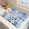 Mud Absorbent Quickly Dry Heat Resistant Non-Slip Tableware Pad Dish Drying Mat Placemat Coffee Mat CDN
