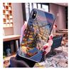 Glass phone case For Samsung S25 S24 S23 S22 Ultra S24 Plus A55 A16 A54 A15 A56 A36 S25 FE Christmas Tree Light Snow