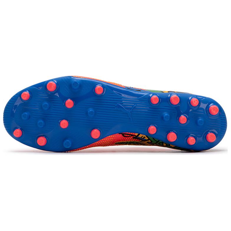 Puma Future 7 Comfortable Simple Mg (Rubber Short Stud) Soccer Shoes Men Soccer Shoes Orange Blue 108013-01