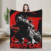 Godzilla Blanket  Picnic Flannel Throw Blanket For Couch Bed Super Warm Custom Quality Bedspread Birthday Gift