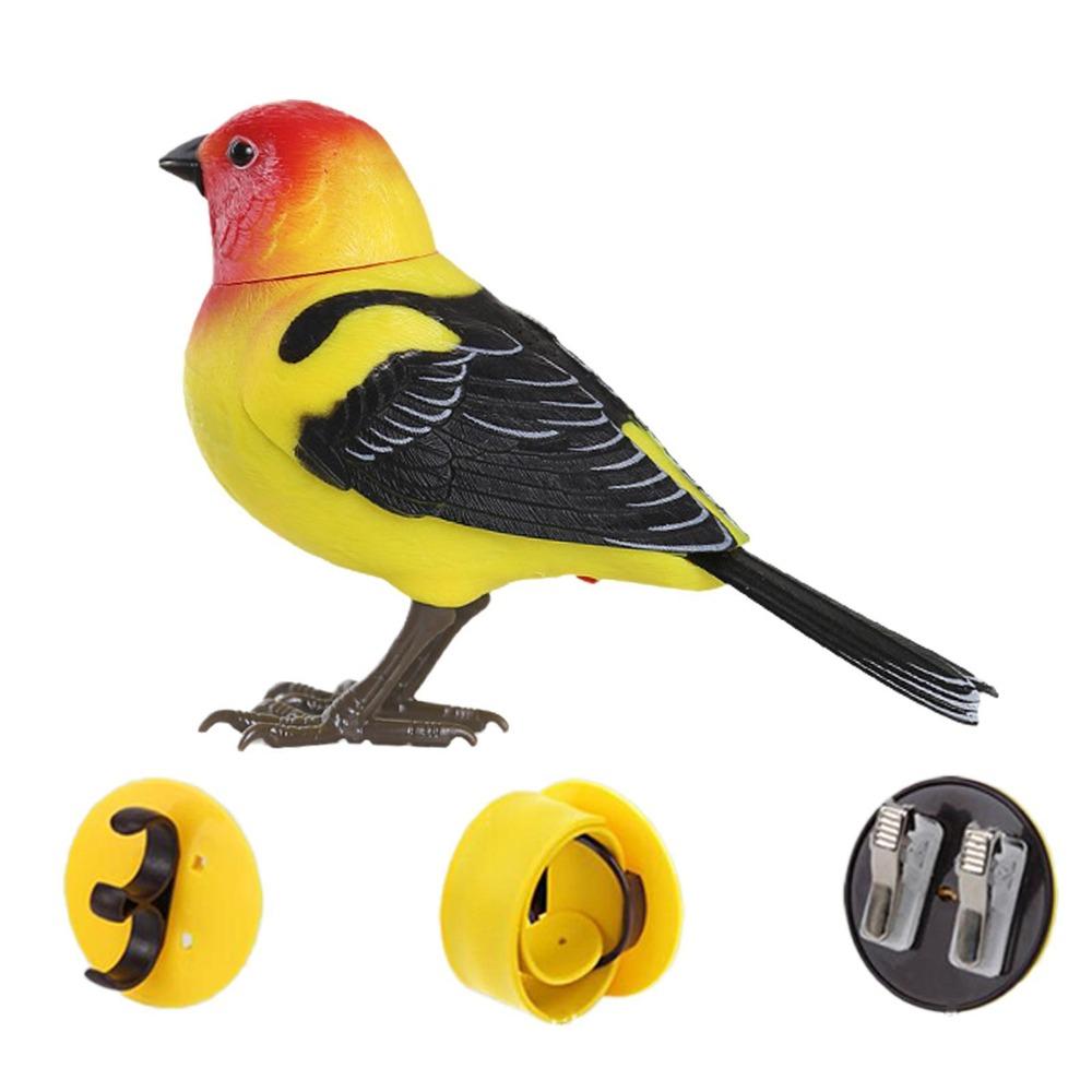 Artificial Bird Interactive Bird Toy Simulation Robot Birds Electric Singing Bird  Children Gift