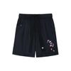 Sakura Series SS22 Свободные спортивные повседневные шорты с цветочным узором Женские плавки Черные AKSS942-2