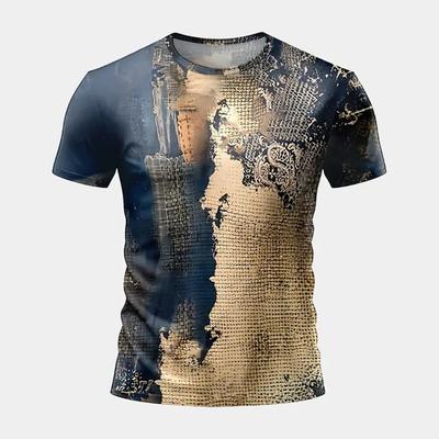 Забавная мужская футболка с графическим принтом, летний топ с круглым вырезом, повседневная футболка с коротким рукавом, мужская уличная мода, одежда оверсайз