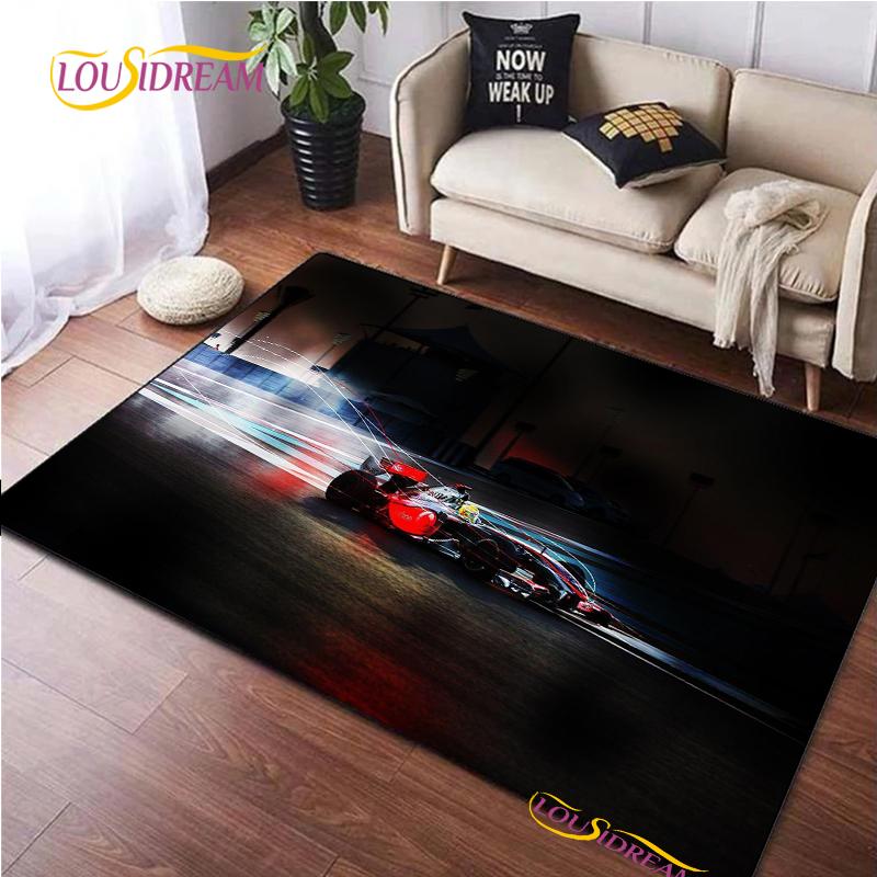 Ковер с рисунком гоночной машины для спальни, ковер для гостиной, коврики для пола для кухни, домашний декор, коврик для детских игр, нескользящий коврик для пола