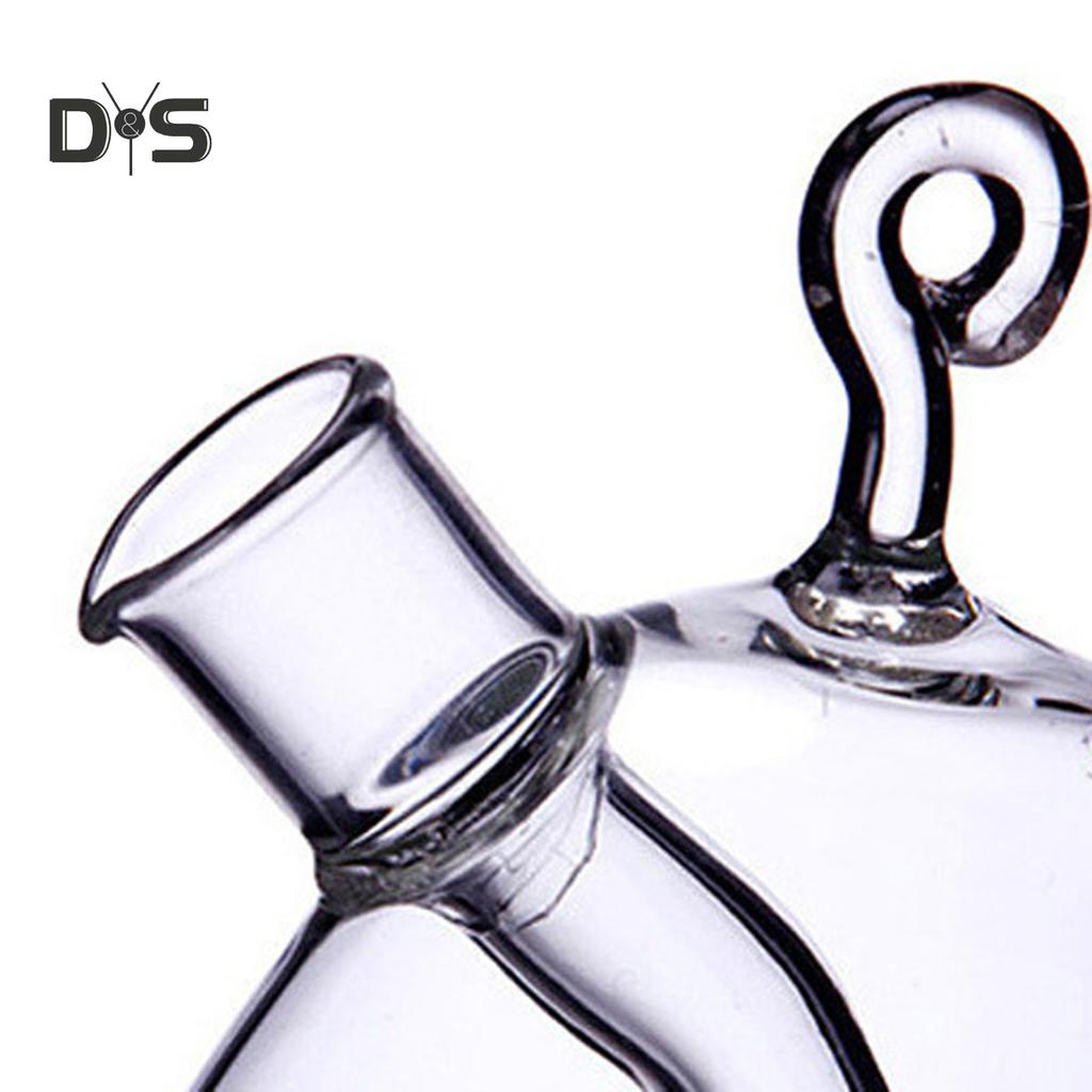 Стеклянные бутылки для приправ с защитой от утечек масла, двойные пробки для носика для приготовления пищи