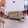 Zircon Star Moon Pegasus Hoop Earrings For Women Cartoon Dreamy 6-piece Earring Set Holiday Gift