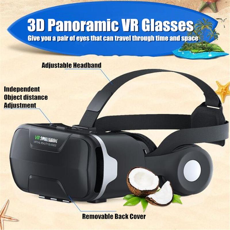 Очки виртуальной реальности VR, 3D-очки, VR-гарнитура Google Cardboard, Поддержка игровых контроллеров