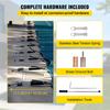 SucceBuy Pool Safety Cover Rectangle Inground Pool Cover Mesh Solid Pool Safety Cover For Winter Safety Swimming Pool Cover