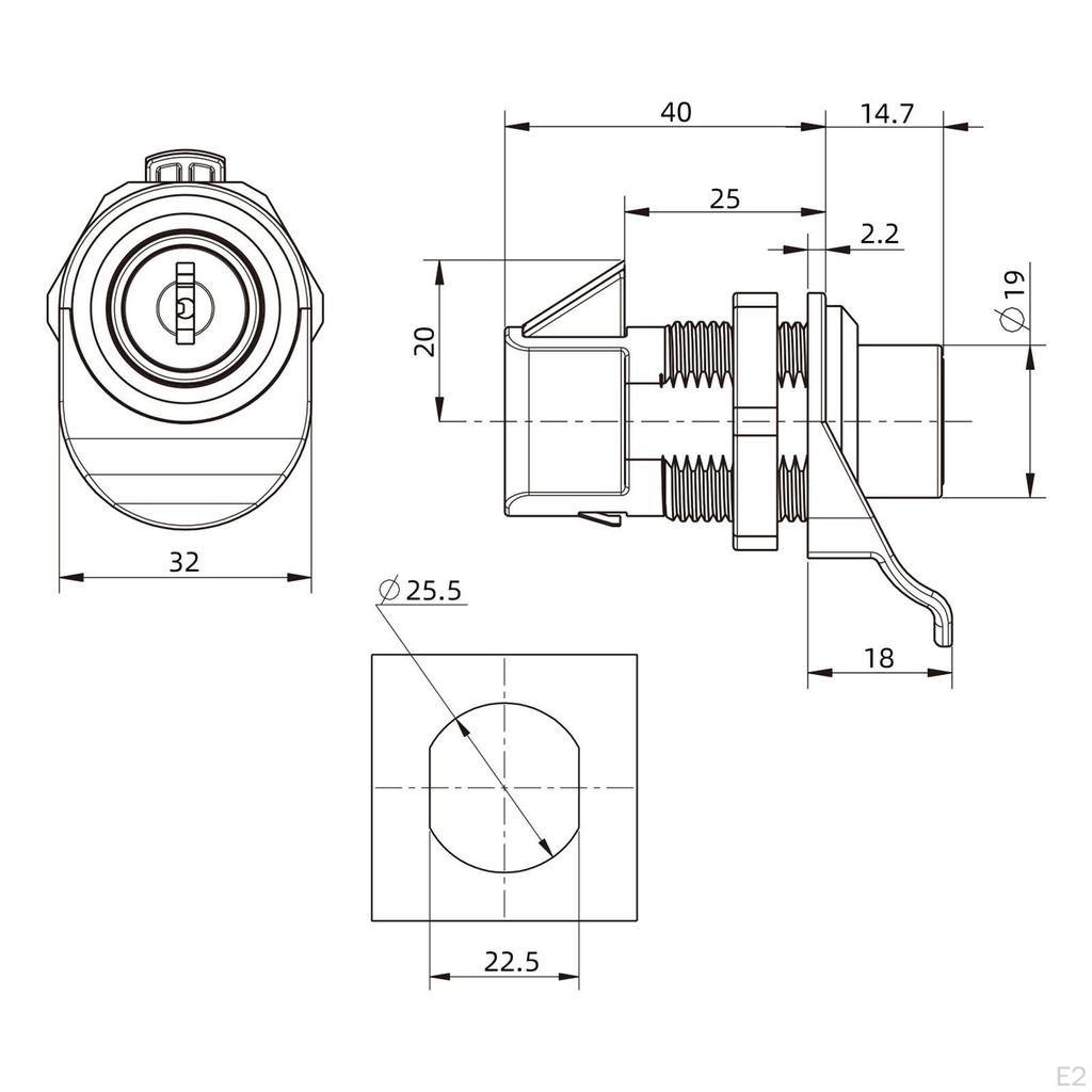 Замок для входной двери на колесах, тип ответа шкафа с защелкой, универсальная защелка с вращающейся ручкой