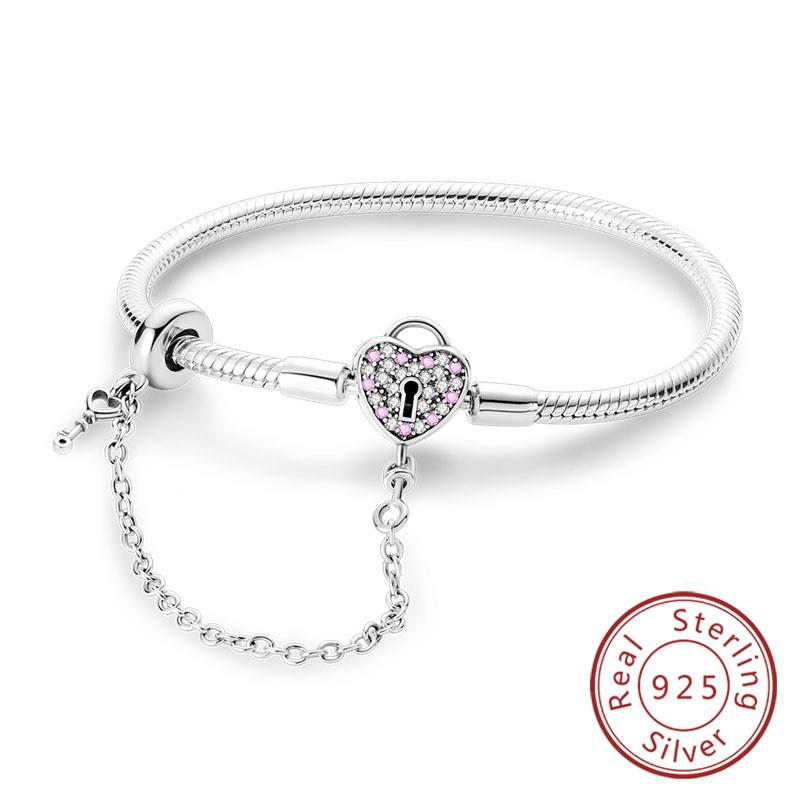 Authentic Original Bracelet High Quality Fine Jewelry Bangle Copper Metal Charm Bead Component Bracelet High Quality Fine Jewelry 17-20CM Love Cross